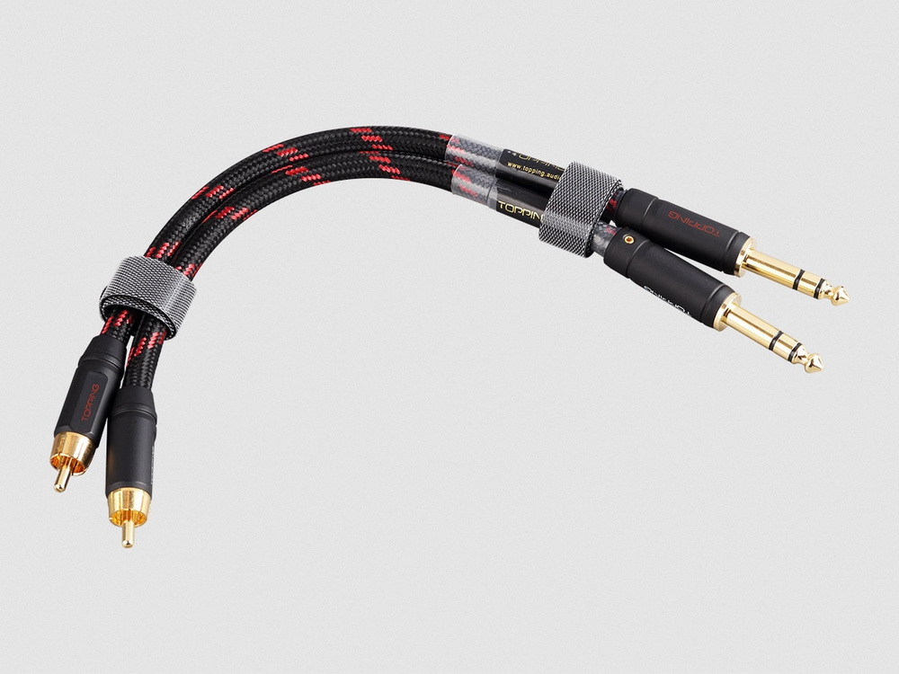 Topping TCRT1 สาย RCA เป็น 6.35 Balanced สำหรับเครื่องเสียง
