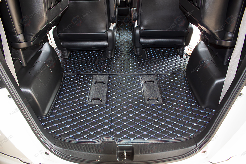 พรมปูพื้นรถยนต์ 6 D รถ HONDA FREED พรมรถยนต์ ชุดเต็มคัน+แผ่นท้าย จำนวน 5 ชิ้น