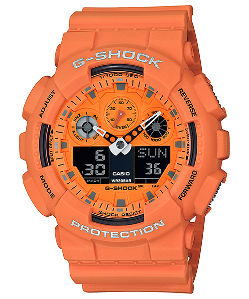นาฬิกา Casio G-Shock Special color ROCK SOUNDS series รุ่น GA-100RS-4A ของแท้ รับประกัน1ปี