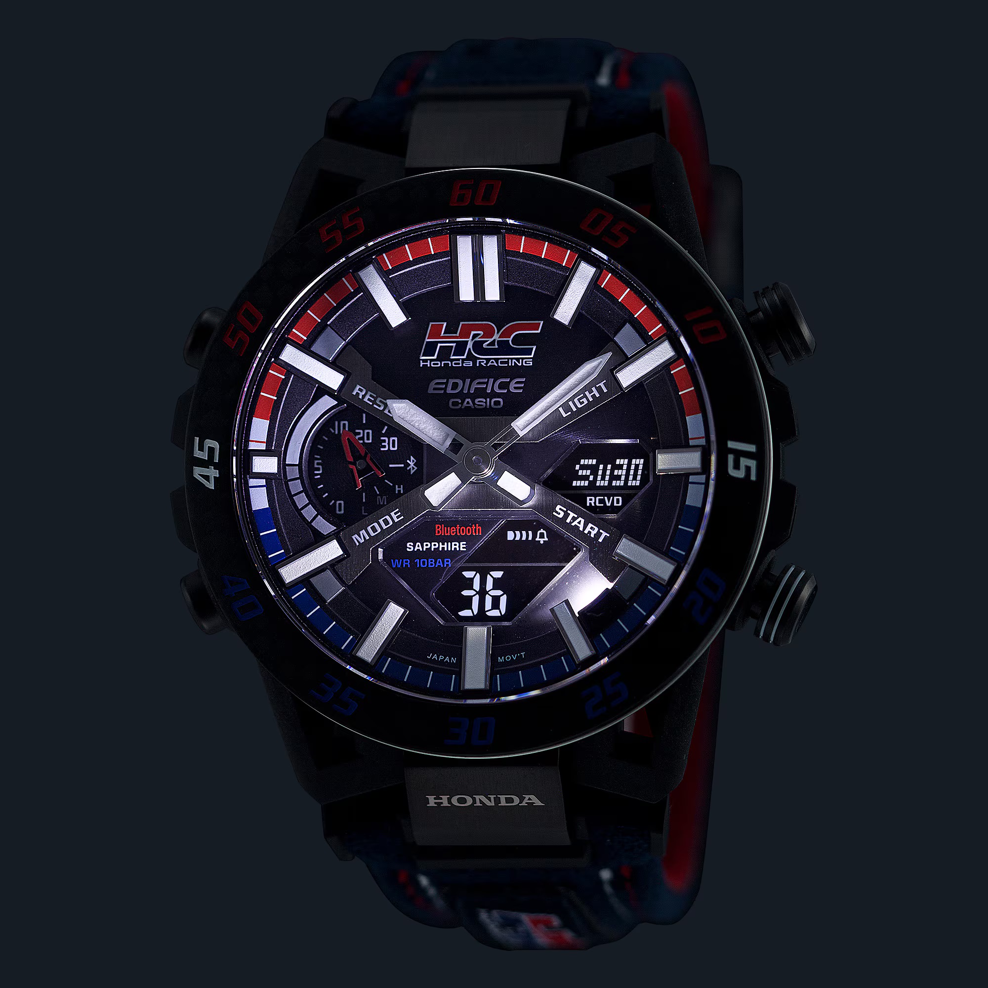 นาฬิกา Casio EDIFICE x Honda Racing Limited รุ่น ECB-2000HR-1A ของแท้ รับประกัน1ปี