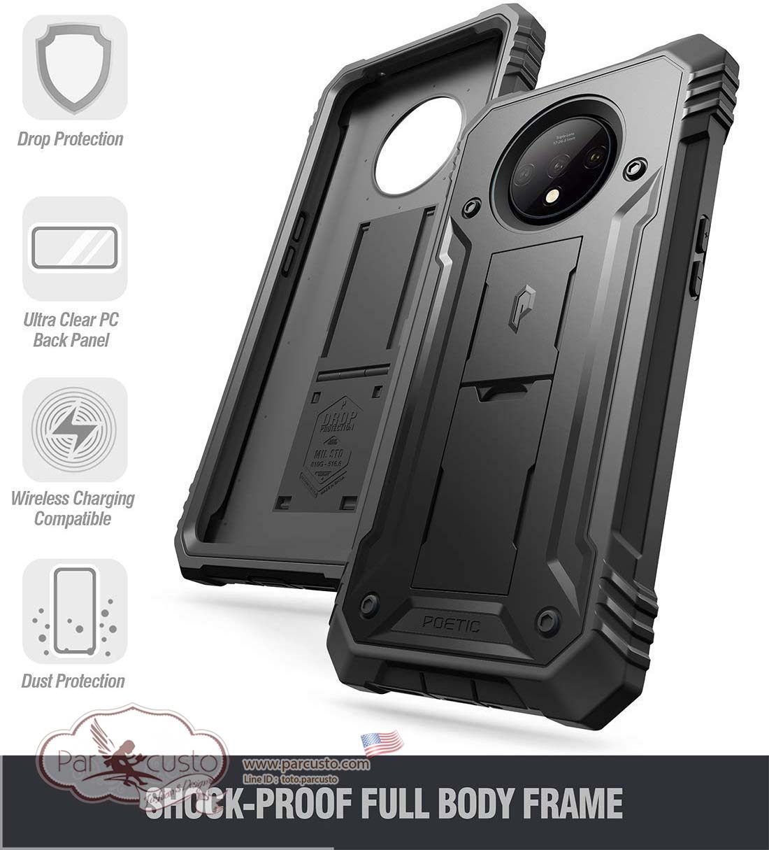 เคสกันกระแทก OnePlus 7T [REVOLUTION] จาก POETIC [Pre-order USA]