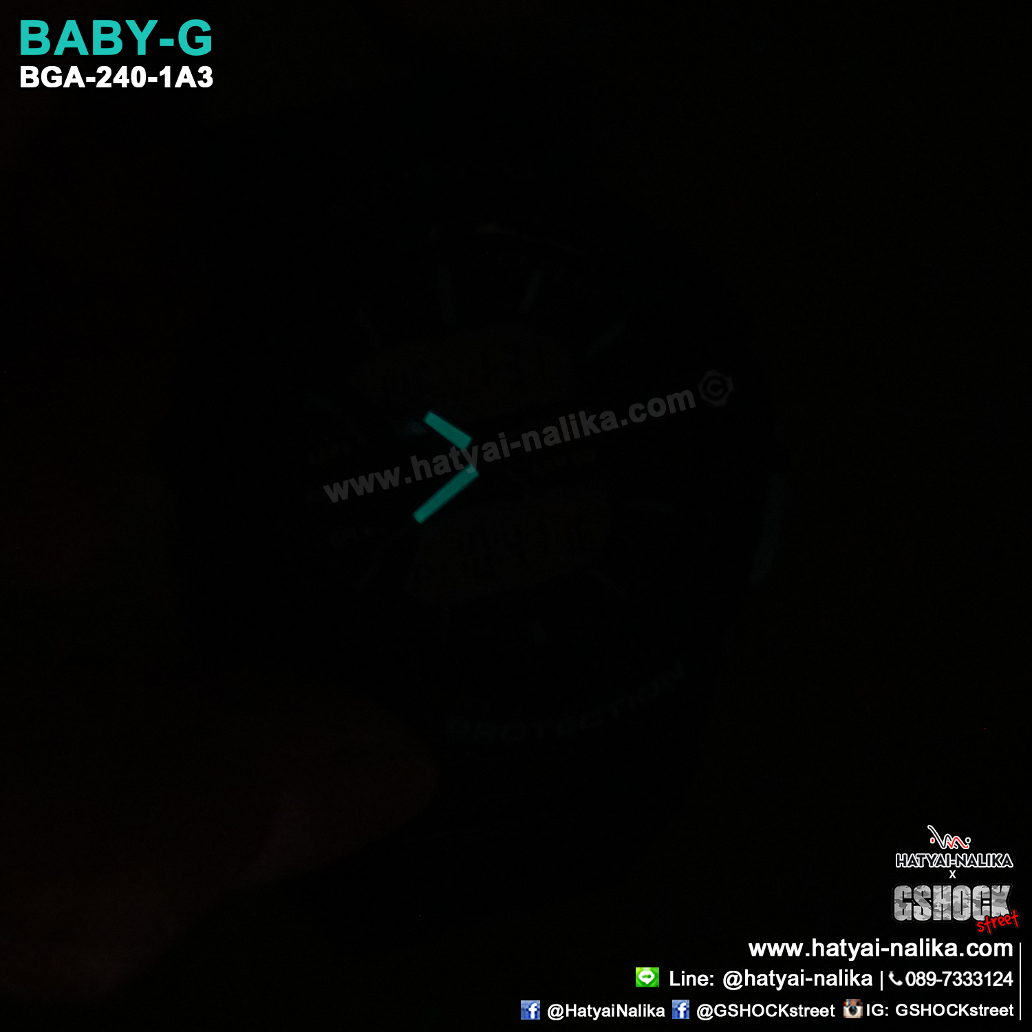 นาฬิกา Casio Baby-G for Running BGA-240 Neon Color series รุ่น BGA-240-1A3 ของแท้ รับประกัน1ปี