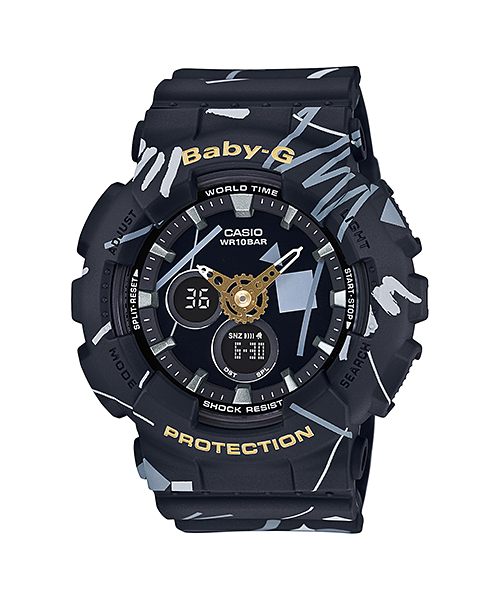 นาฬิกา Casio Baby-G Scratch Graffiti Design series รุ่น BA-120SC-1A ของแท้ รับประกัน1ปี