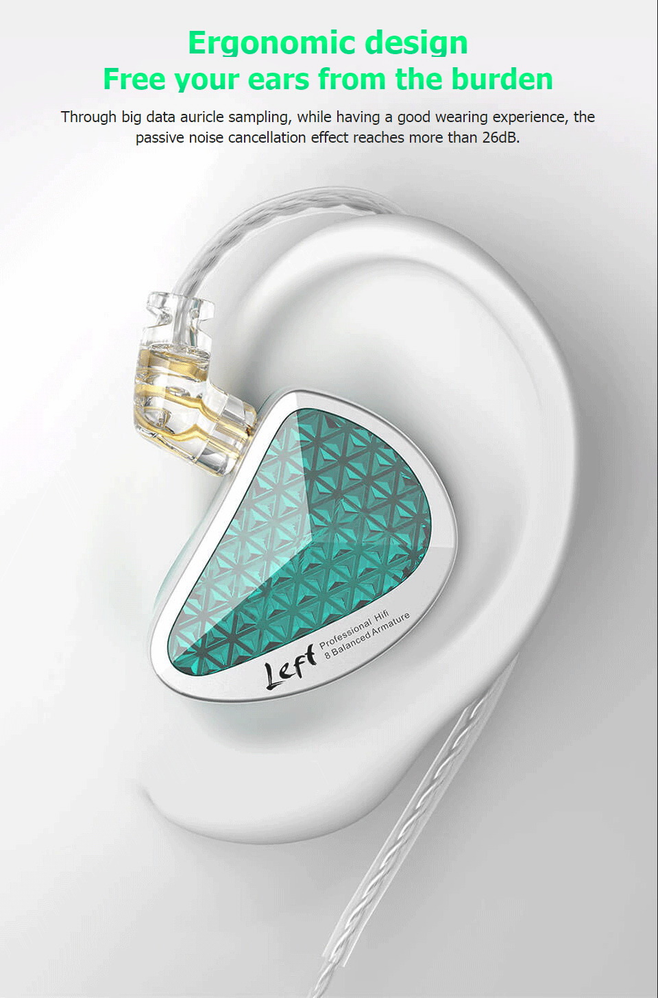 KZ AS16 PRO หูฟัง IEMs 8 ไดร์เวอร์ 8BA ประกันศูนย์ไทย