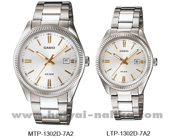 นาฬิกา คาสิโอ Casio SETคู่รัก รุ่น MTP-1302D-7A2+LTP-1302D-7A2 ของแท้ รับประกัน 1 ปี