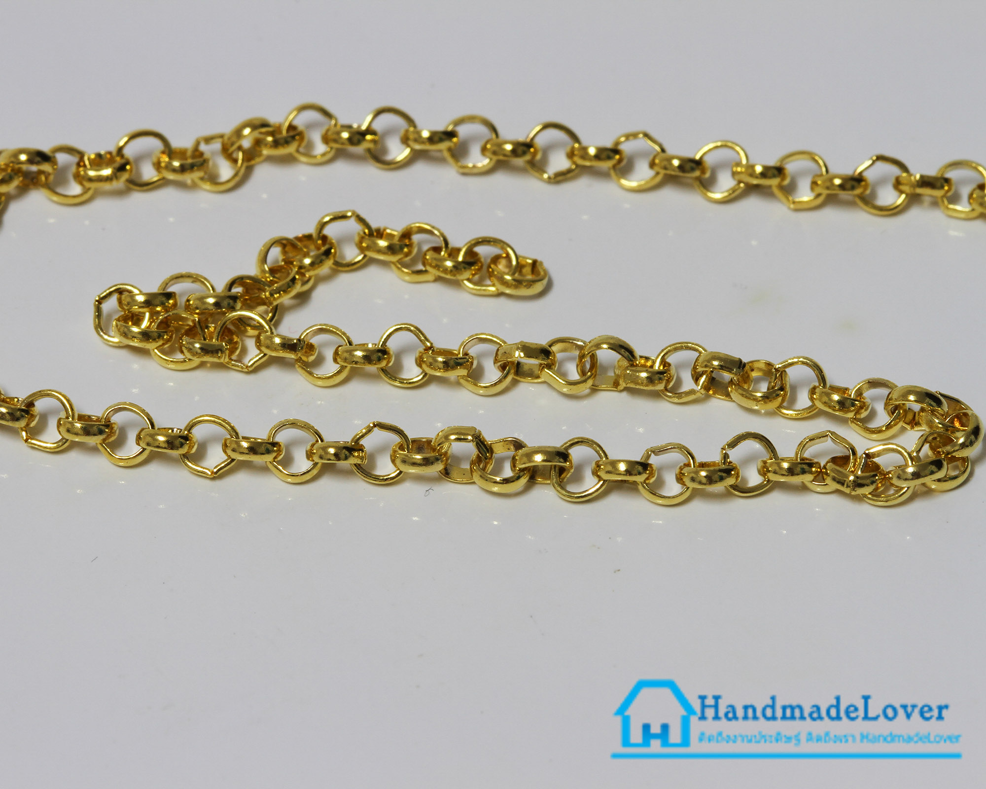 โซ่โลหะ สีทอง ขนาด 3 mm.