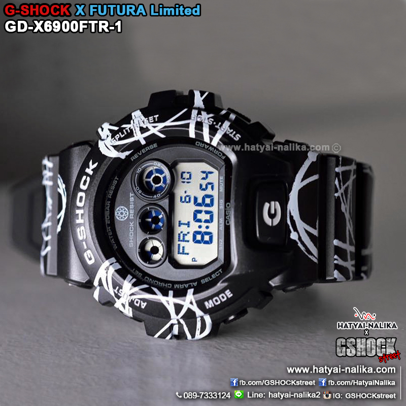 นาฬิกา Casio G-Shock Limited G-SHOCK x FUTURA Collaboration รุ่น GD-X6900FTR-1 ของแท้ รับประกัน1ปี