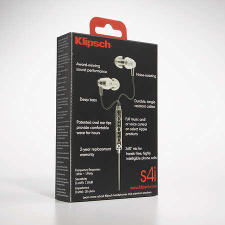 ขายหูฟัง Klipsch Image S4i หูฟังพร้อมไมค์ และ InLine Remote (เพิ่มลดเสียงได้) ระดับพรีเมี่ยม คว้ารางวัล Cnet Editor Choice 2009 การันตี !!
