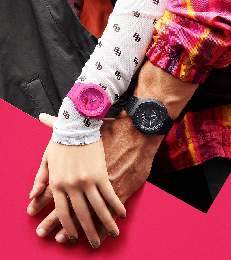 นาฬิกา Casio G-Shock Women ไซส์มินิ GMA-S2100P Pink series รุ่น GMA-S2100P-1A ของแท้ รับประกัน1ปี