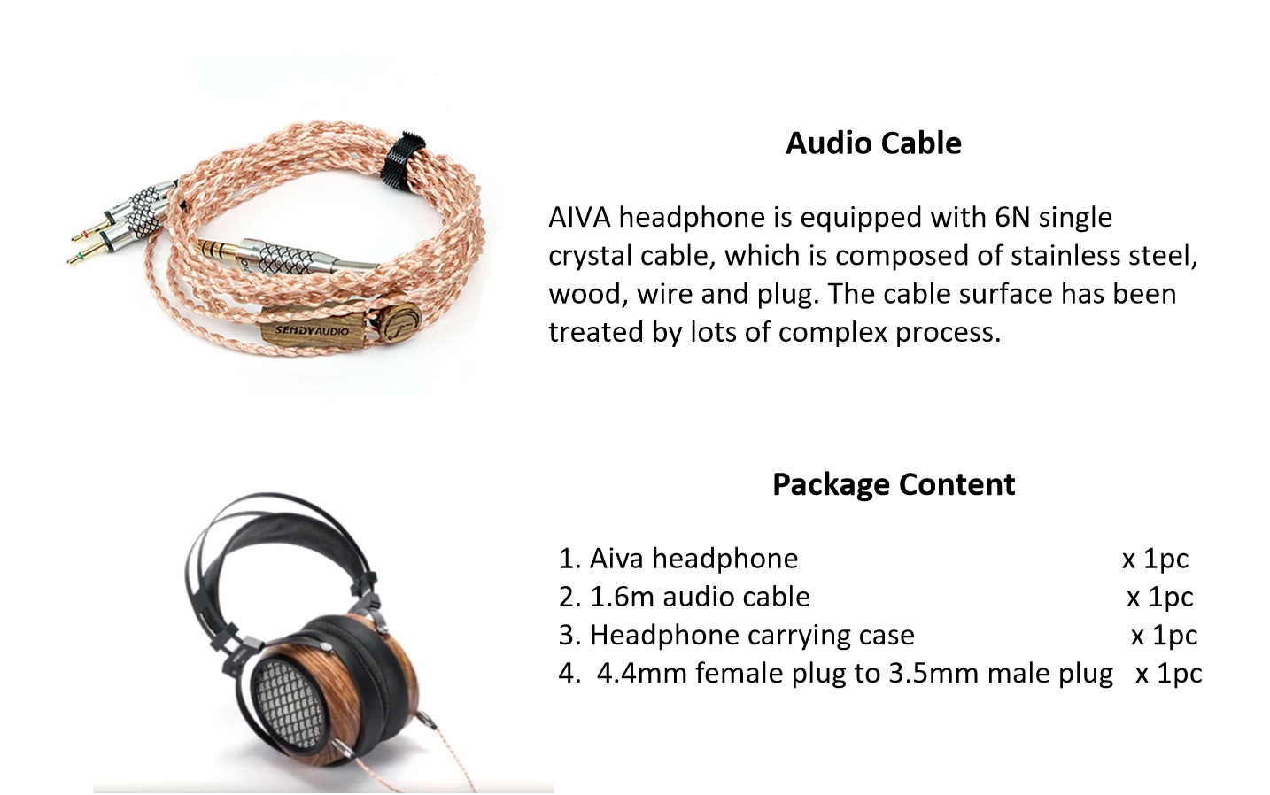 ขาย Sendy Audio AIVA planar magnetic หูฟัง Headphone รางวัลชนะเลิศ VGP 2019