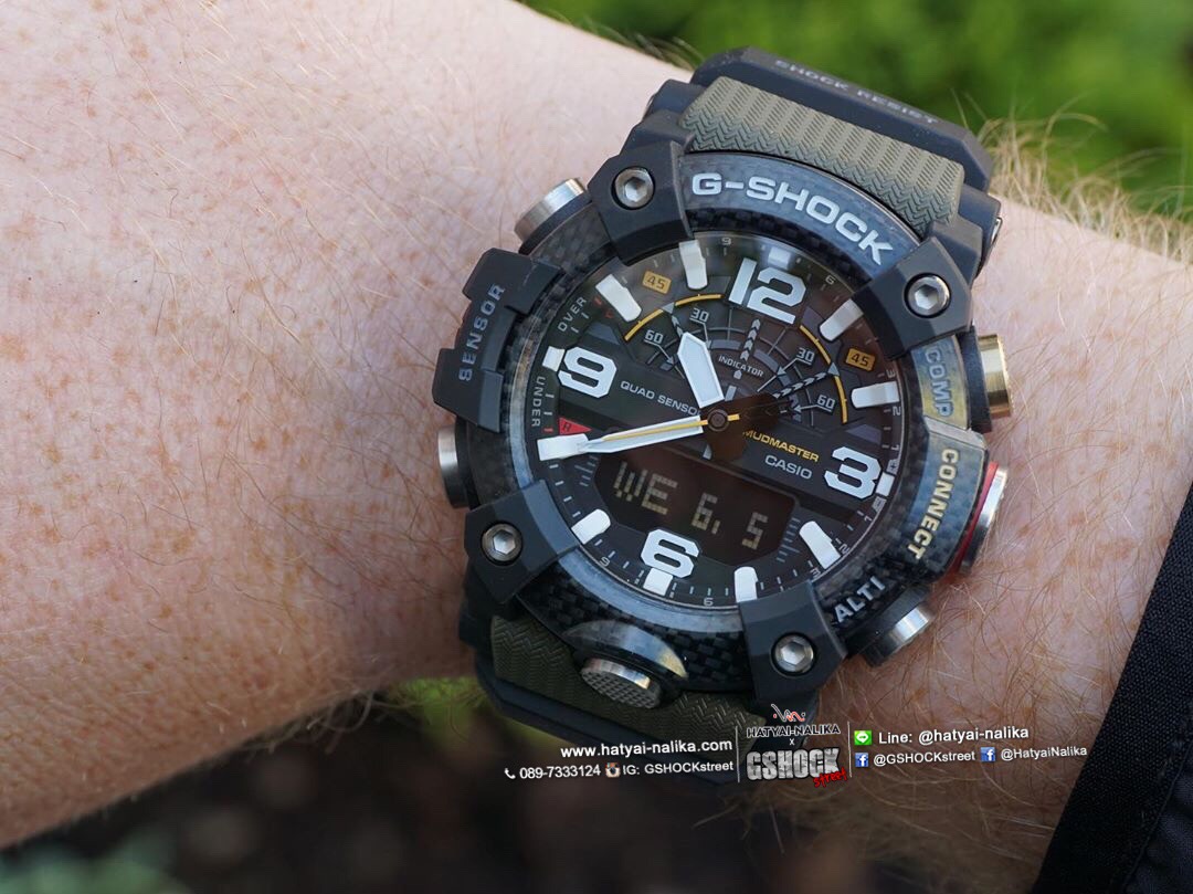 นาฬิกา Casio G-Shock MUDMASTER Carbon Core Guard with Bluetooth GG-B100 series รุ่น GG-B100-1A3 ของแท้ รับประกัน1ปี