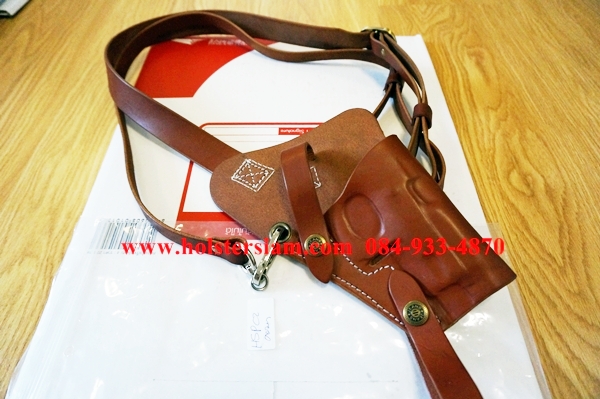 รหัสซองปืน HSP1 ซองสะพายไหล่ทหารม้า สายหนังแท้