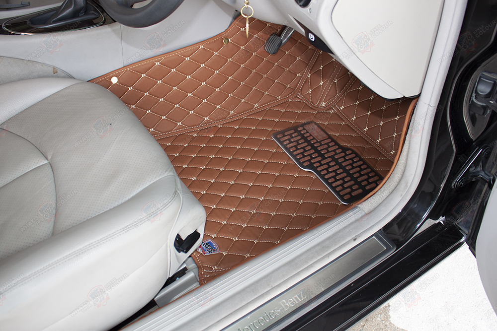 พรมปูพื้นรถยนต์ 6D รถ MERCEDES BENZ E CLASS รหัสตัวถัง W211 พรม6D ชุดภายในห้องโดยสาร จำนวน 3 ชิ้น