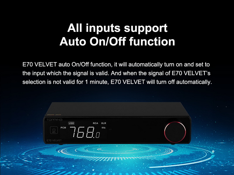Topping E70 Velvet DAC ตั้งโต๊ะระดับเรือธง รองรับ Dual Hi-RES ประกันศูนย์ไทย