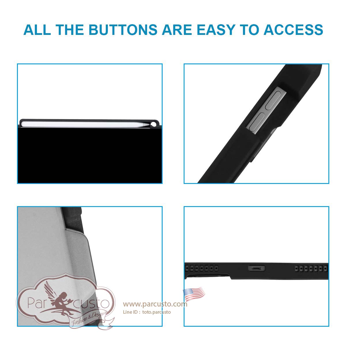 เคสกันกระแทก Apple iPad Pro 11 inch (2018) จาก Maxjoy [Pre-order USA]