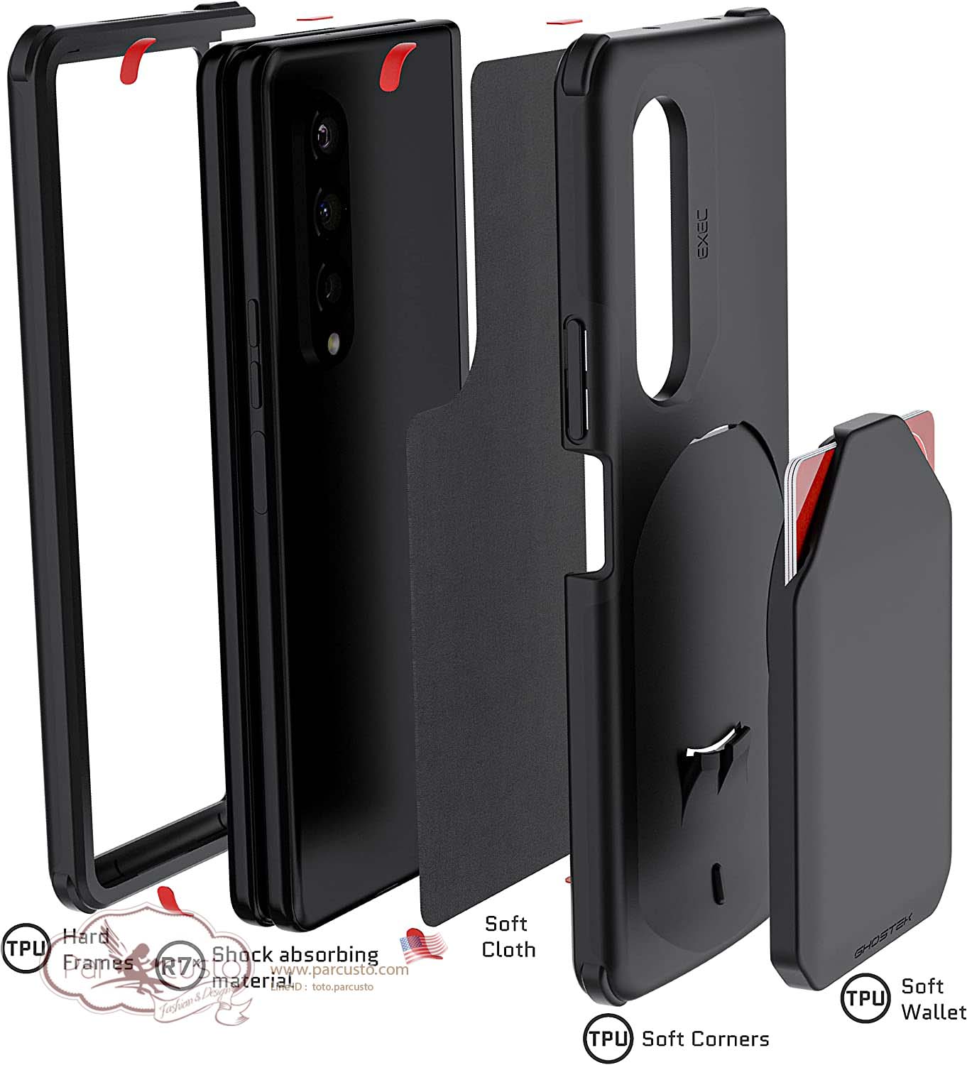 เคส Samsung Galaxy Z Fold 3 [EXEC] จาก Ghostek [หมด]