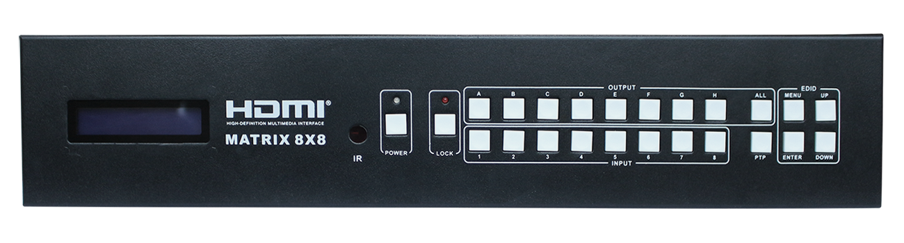 8x8 4K HDBaseT matrix switch over 100m extender ราคาพิเศษ Coremedia-TV