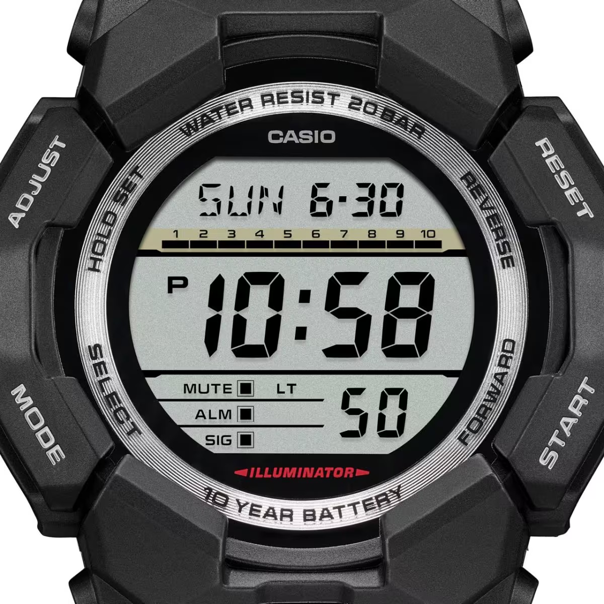 นาฬิกา Casio G-SHOCK Standard Digital GD-010 series รุ่น GD-010-1 ของแท้ รับประกัน1ปี