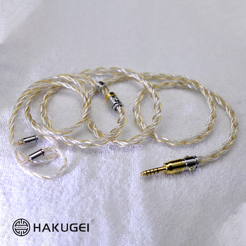 ขาย Hakugei Heimdallr สายอัพเกรดหูฟัง 6N silver ชุบทอง + 6N silver Litz
