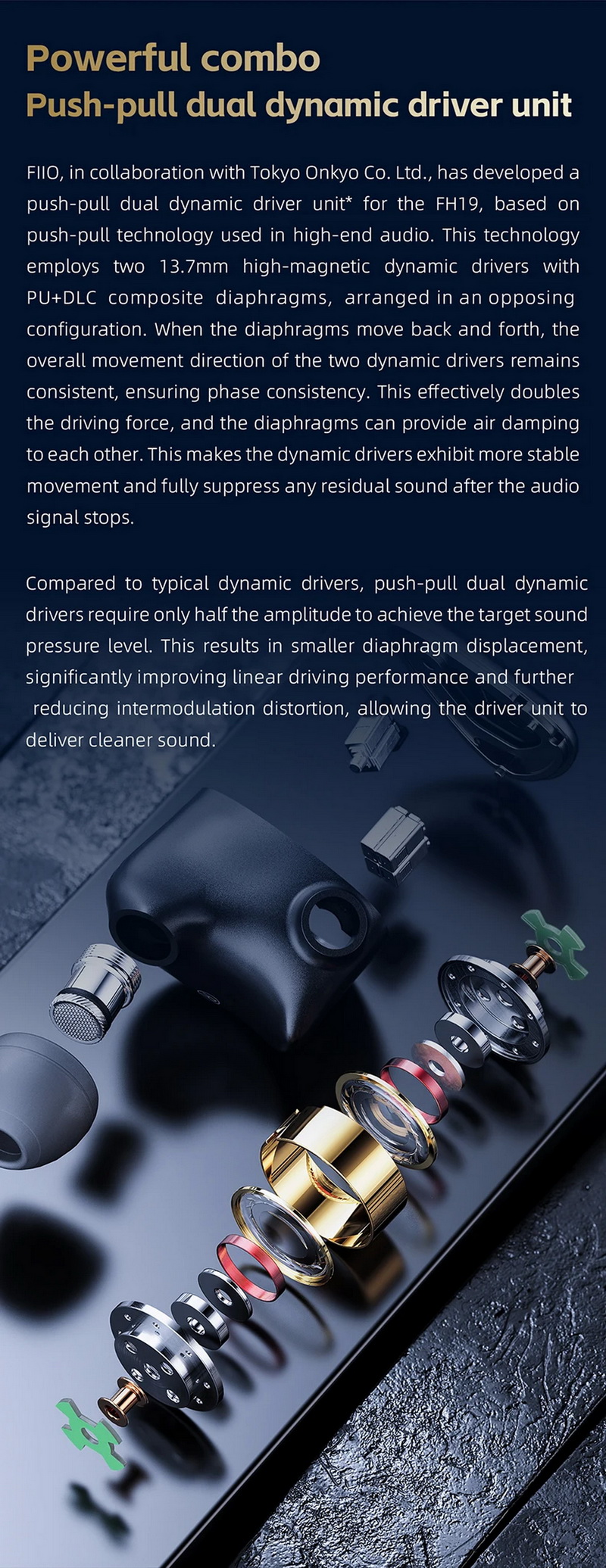 FiiO FH19 หูฟัง IEMs 8 ไดรเวอร์ 2DD+6BA เปลี่ยนท่อนำเสียงได้ รองรับ Hi-Res ประกันศูนย์ไทย