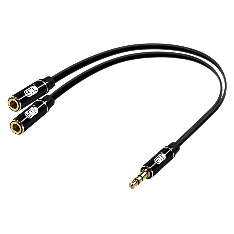 ERTK Headphone Adapter สายแปลงหูฟัง 1 ออก 2 ให้รองรับ 2 ตัวพร้อมกัน สำหรับมือถือ / MP3 / Tablet / PC / Notebook