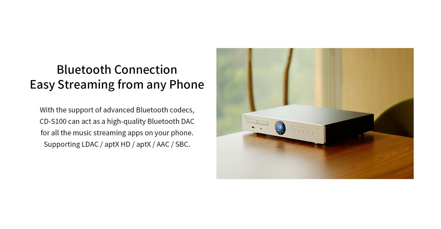 <สั่งจองล่วงหน้า> Shanling CD-S100 IV เครื่องเล่น CD รุ่นแรกระบบ DAC ROHM BD34352 ใหม่ รองรับ Dual Hi-Res ประกันศูนย์ไทย