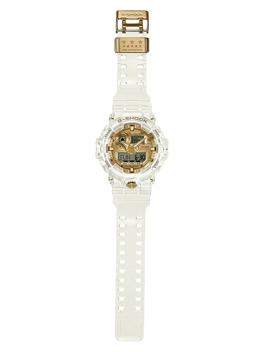 นาฬิกา Casio G-Shock 35th Anniversary Limited GLACIER GOLD 5rd series รุ่น GA-735E-7A, GA-735E-7 ของแท้ รับประกัน1ปี