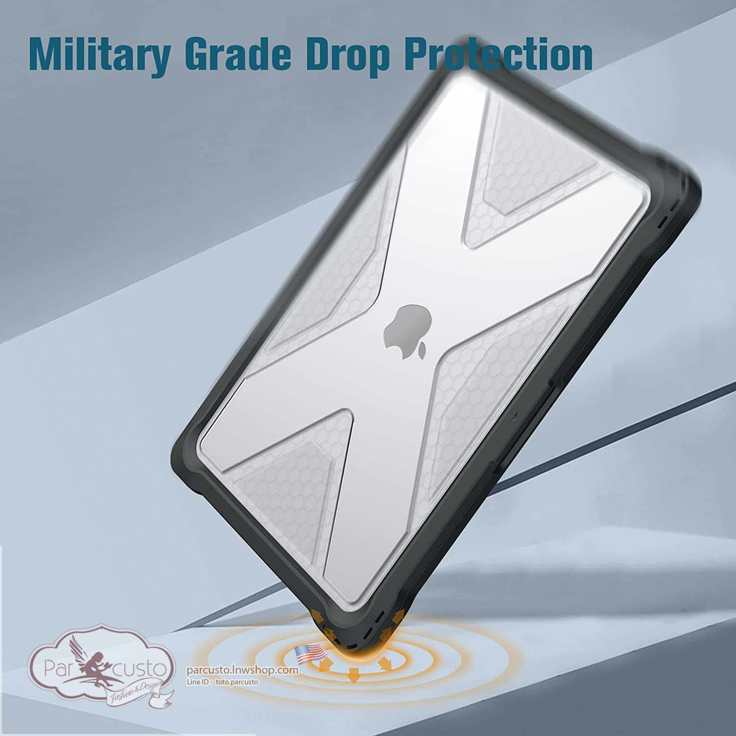 เคสกันกระแทก MacBook Air 13.6 Inch A2681 (2022) [Heavy Duty] จาก Fintie [Pre-order USA]