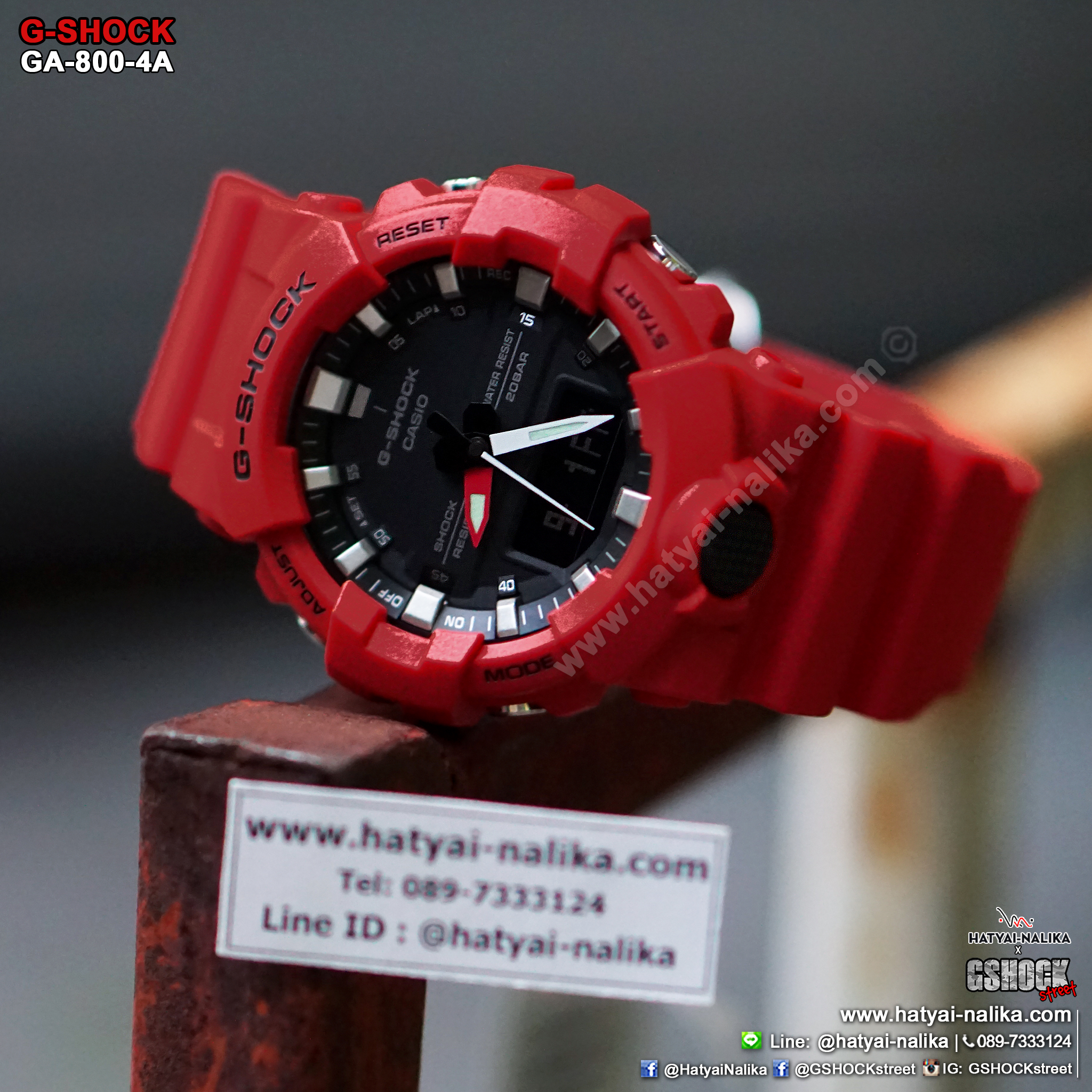 นาฬิกา Casio G-Shock ANALOG-DIGITAL GA-800 series รุ่น GA-800-4A ของแท้ รับประกัน1ปี