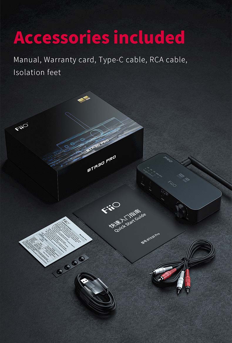 FiiO BTA30 PRO ตัวรับและส่งสัญญาณไร้สายรองรับ Bluetooth5.0 ประกันศูนย์ไทย