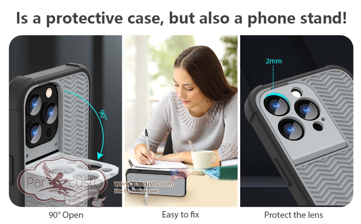 เคสกันกระแทก iPhone 13 Pro Max [Shockproof Anti-Slip] จาก CAFEWICH [Pre-order USA]