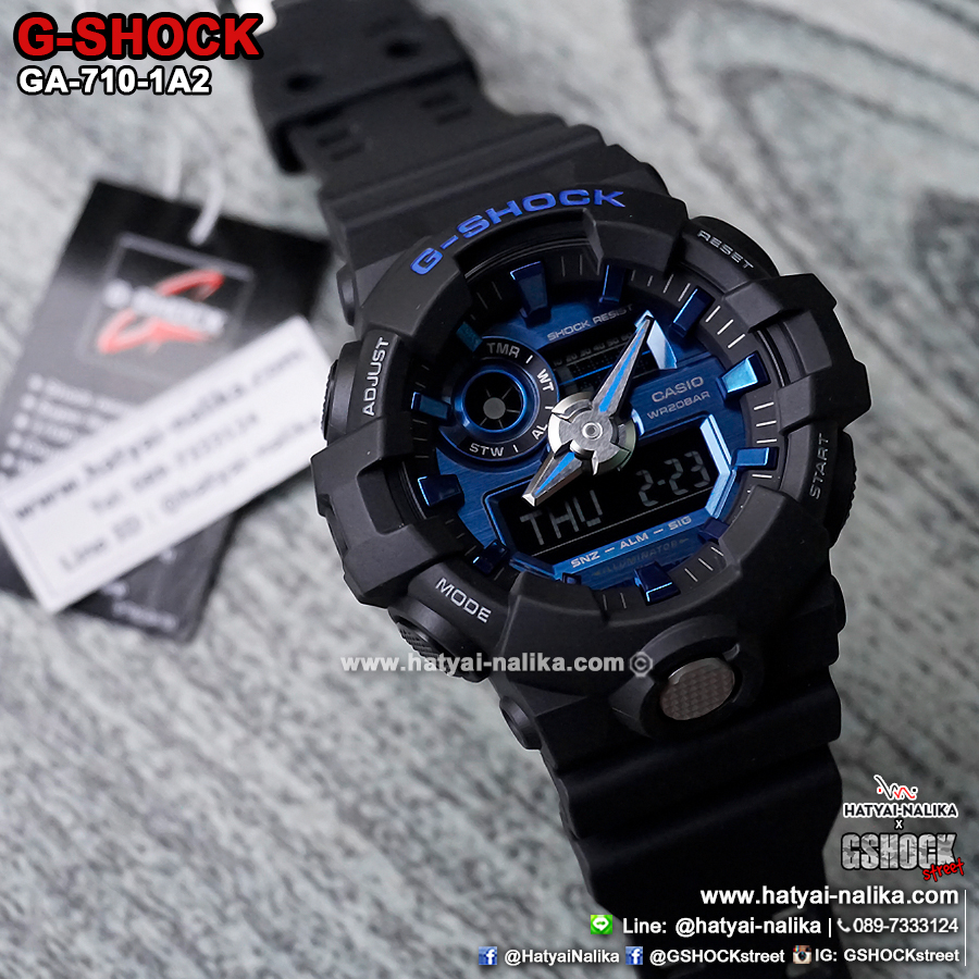 นาฬิกา คาสิโอ Casio G-Shock Standard ANALOG-DIGITAL รุ่น GA-710-1A2 ของแท้ รับประกัน 1 ปี