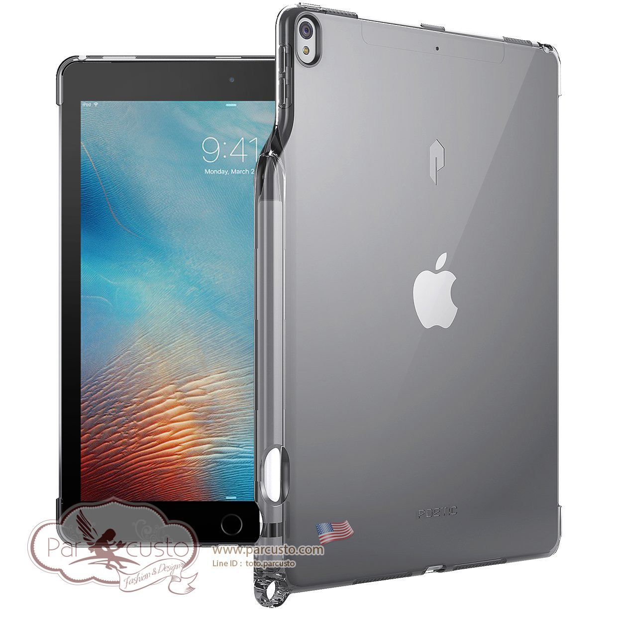 เคส TPU สำหรับ Apple New iPad Pro 10.5 [Lumos Flexible] จาก Poetic [Pre-order USA]
