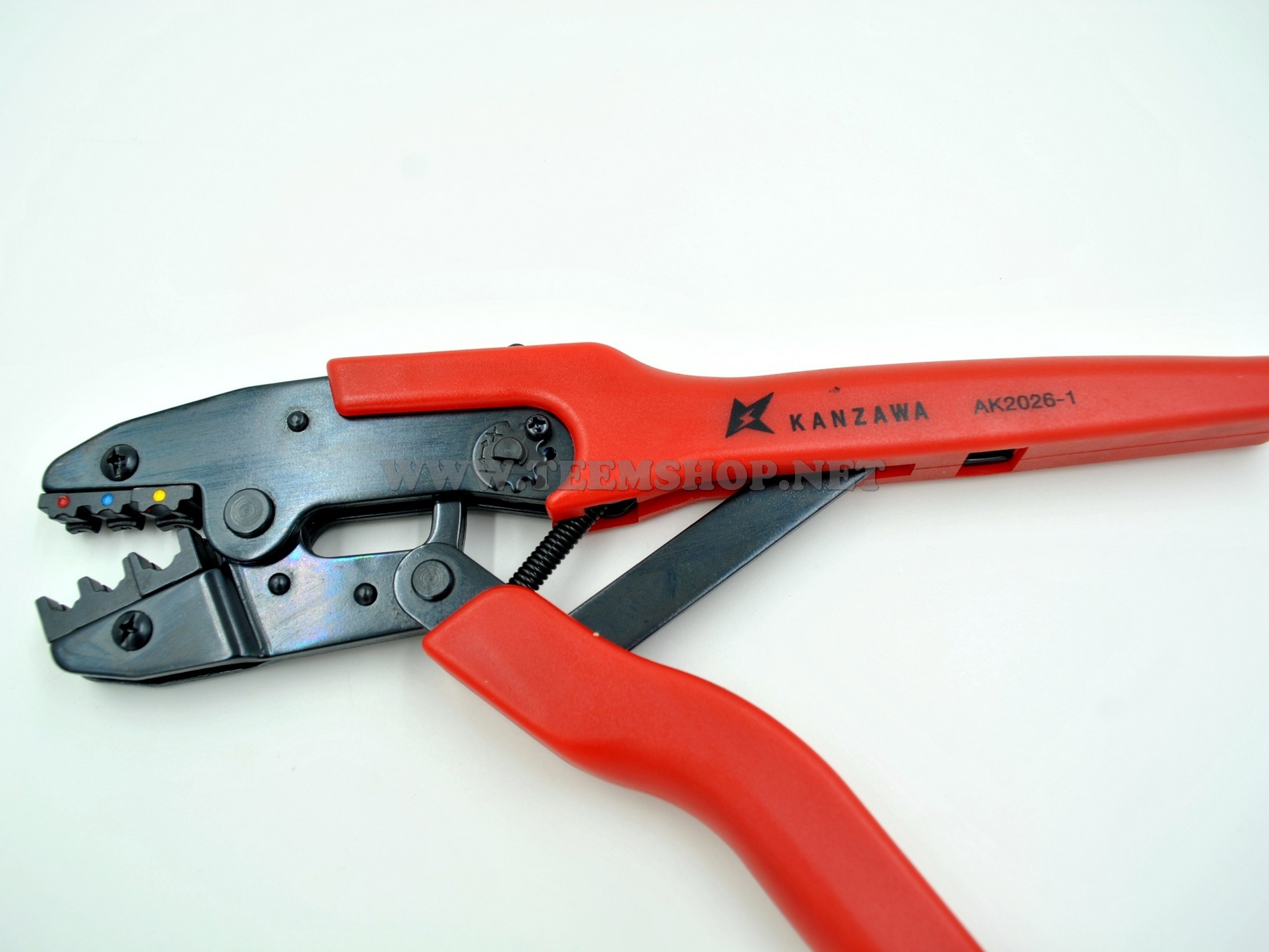 KANZAWA คีมย้ำหัวสาย NO.AK2026-1 ย้ำหางปลาหุ้ม Made in Taiwan