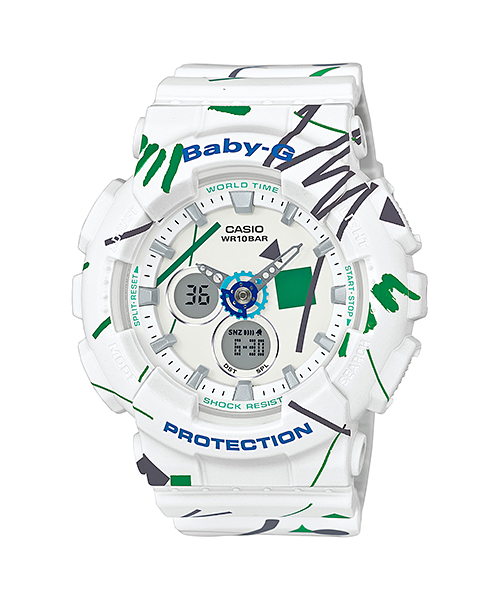 นาฬิกา Casio Baby-G Scratch Graffiti Design series รุ่น BA-120SC-7A ของแท้ รับประกัน1ปี