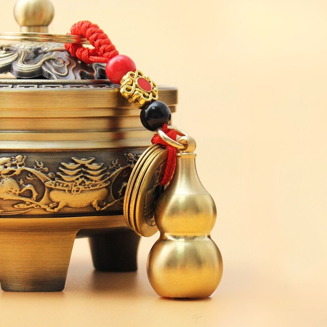 พวงกุญแจน้ำเต้ามงคลดูดทรัพย์