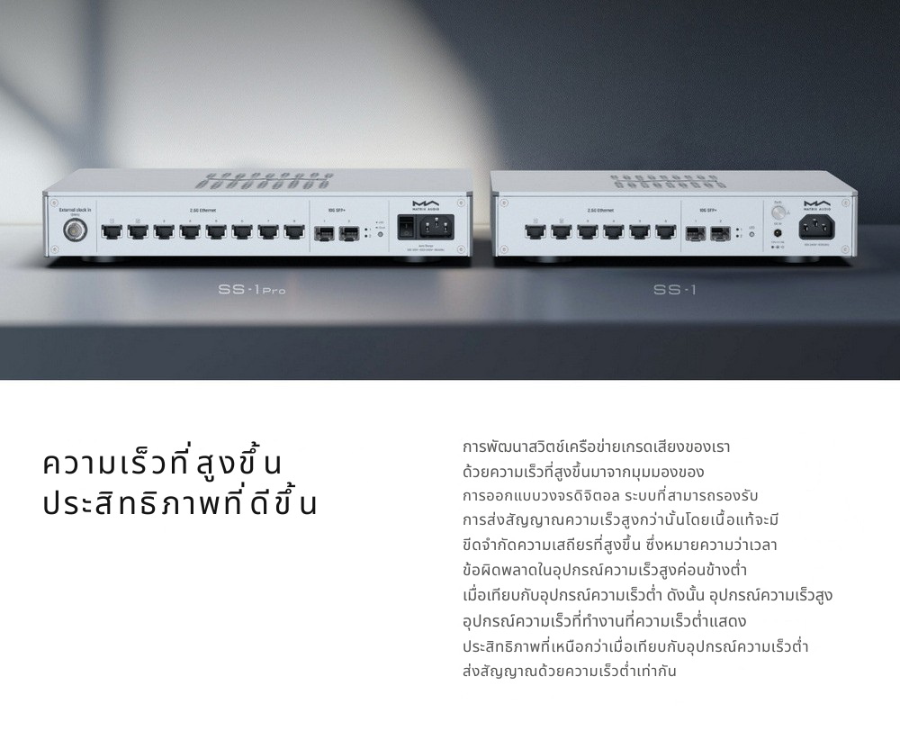 Matrix Audio SS1/SS1 PRO สวิตช์เครือข่ายเกรดเครื่องเสียง สำหรับระบบเสียง Hi-Fi ประกันศูนย์ไทย