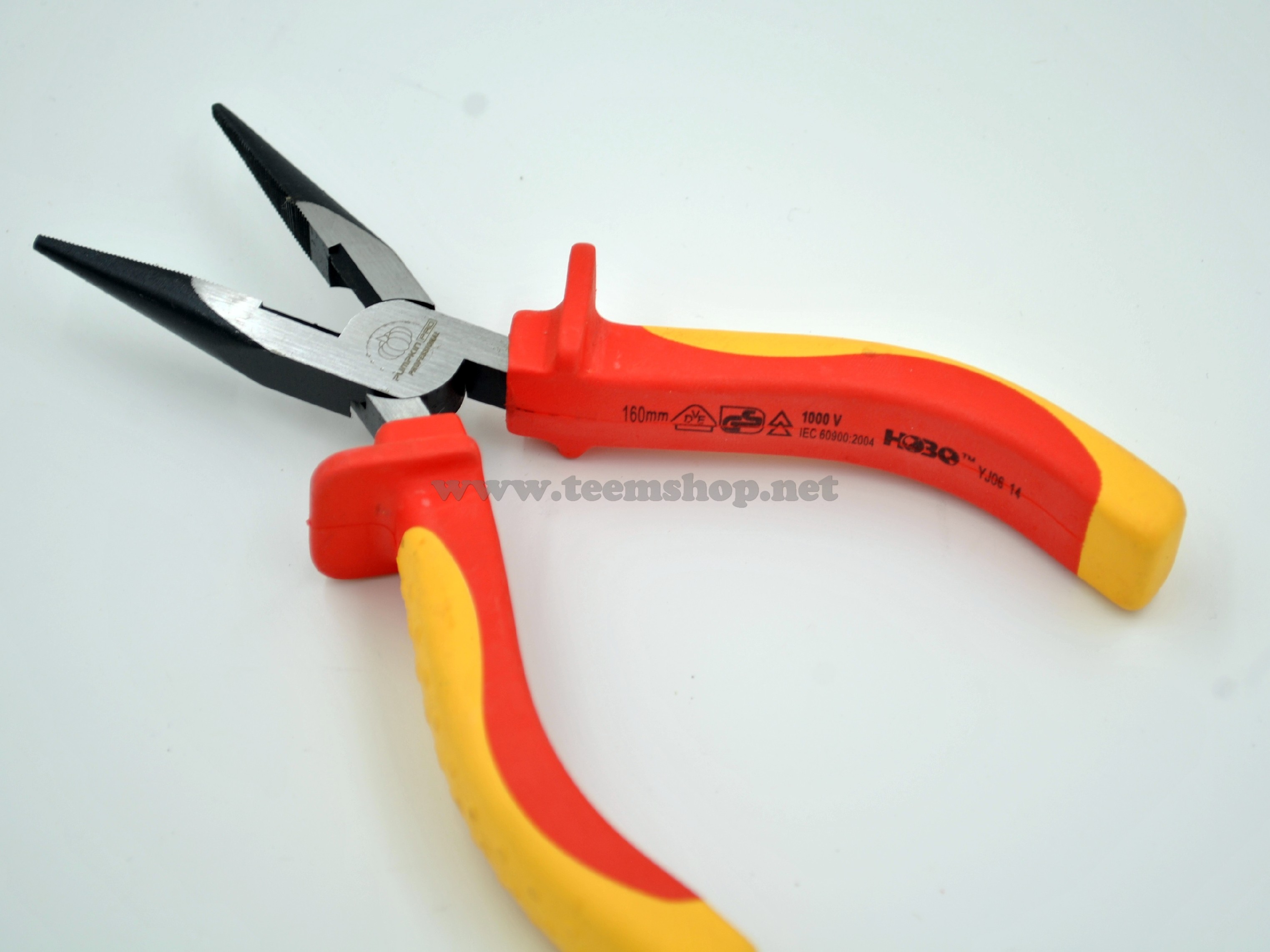 PUMPKIN-PRO คีมหุ้มฉนวนVDE ปากแหลม 6นิ้ว 1000v.