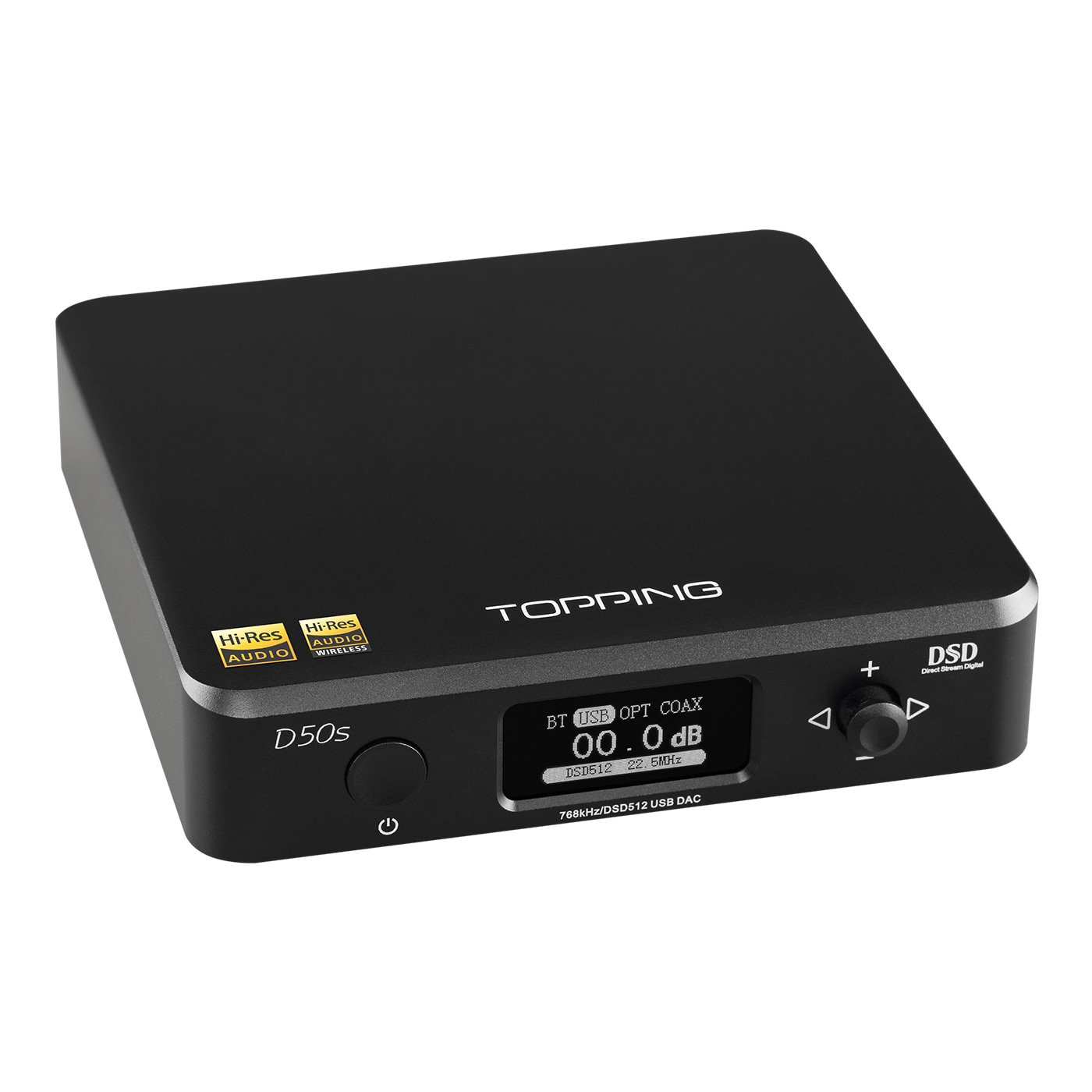 ขาย TOPPING D50s DAC ตั้งโต้ะระดับ Hi-Res รองรับ Bluetooth 5.0 , 32Bit/768kHz , DSD512 , LDAC