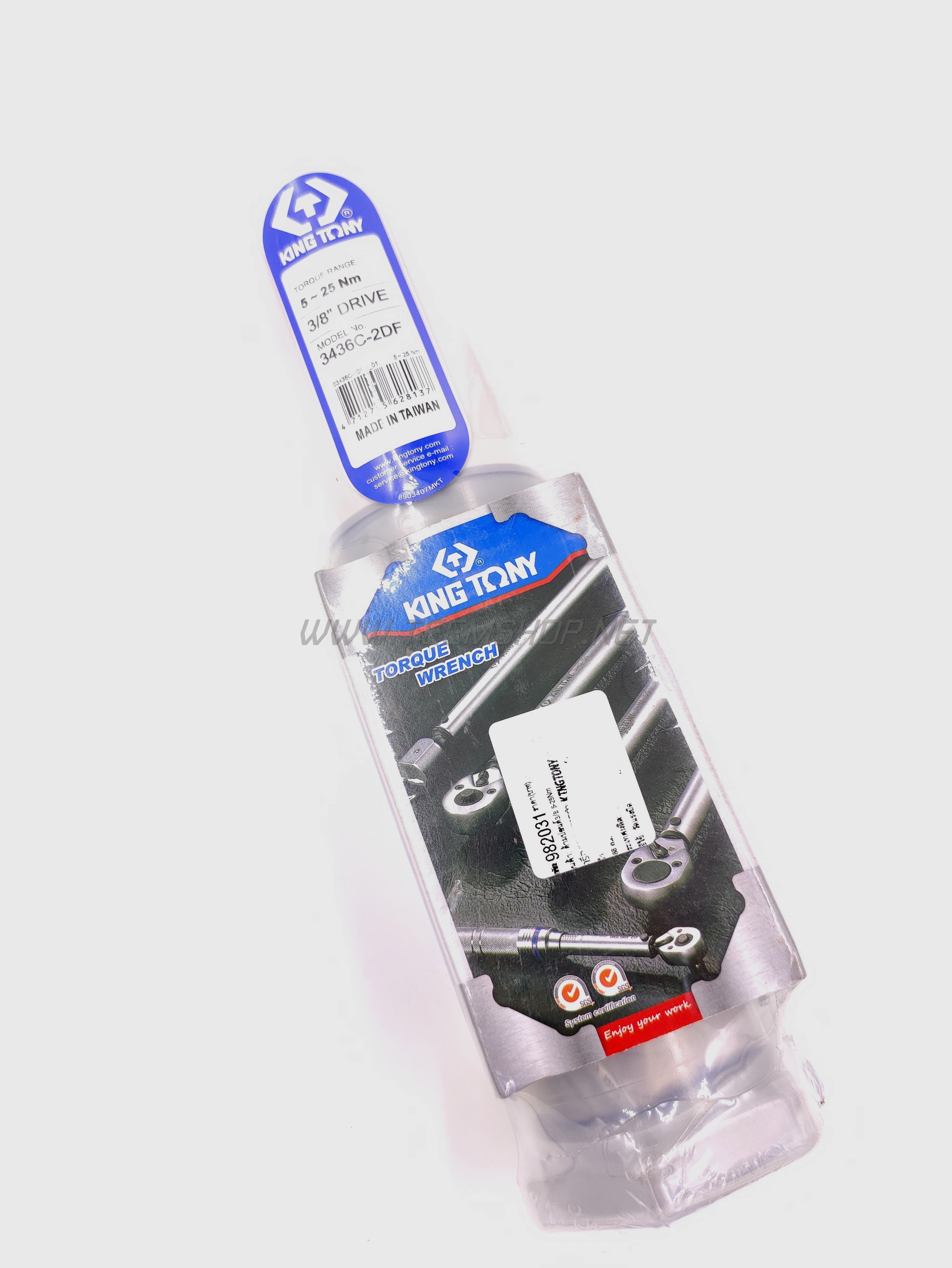KINGTONY ประแจปอนด์ มินิ 5-25 NM 3/8" 3436C-2DF Made in Taiwan