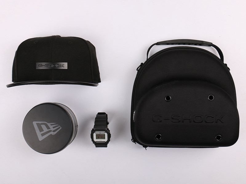 นาฬิกา Casio G-SHOCK X New Era "Urban Tough" 2017 Limited Edition Full SET รุ่น DW-5600NEWERA-1 with Cap and Bag (ไม่มีขายในไทย) ของแท้ รับประกัน1ปี
