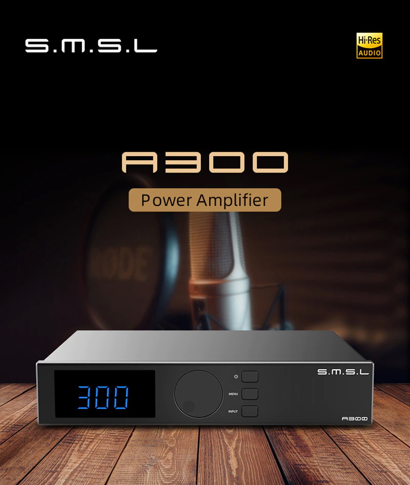 ขาย SMSL A300 Power Amplifier ตั้งโต๊ะ รองรับ Bluetooth5.0 ประกันศูนย์ไทย
