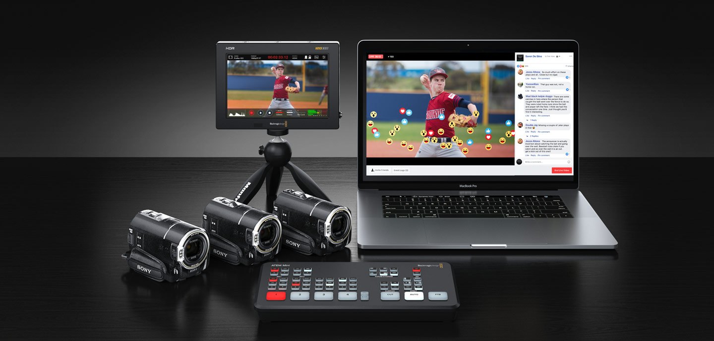 ATEM Mini Live production switcher for live streaming