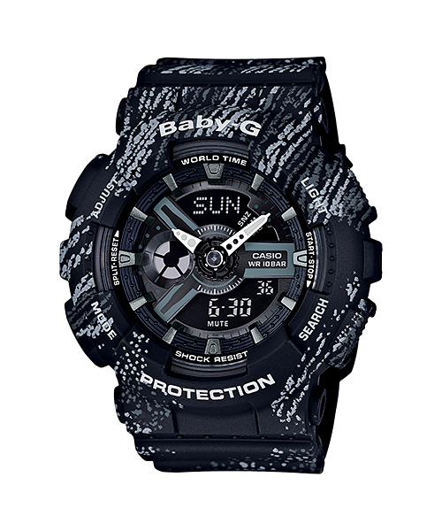 นาฬิกา Casio Baby-G BA-110TX Textile pattern series รุ่น BA-110TX-1A ของแท้ รับประกัน1ปี