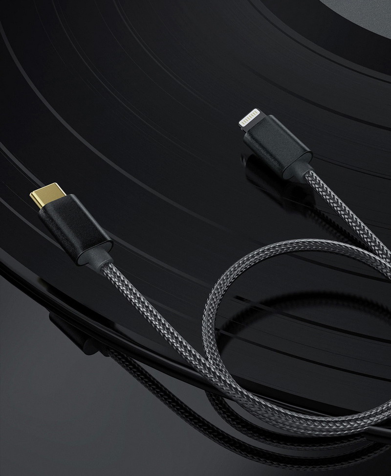 FiiO LT-LT4 อะแดปเตอร์ Type-C เป็น Lightning OTG ยาว 50 เซนติเมตร