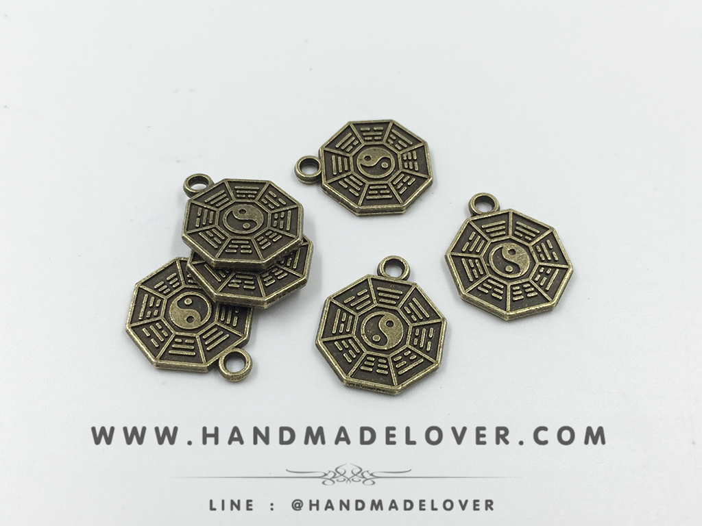 จี้,ตัวห้อยซิป แปดเหลี่ยม หยินหยาง