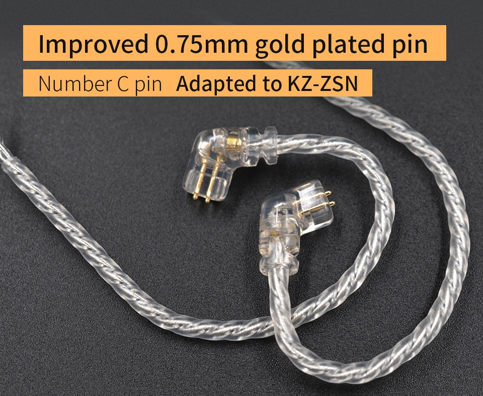 ขาย สายชุบเงินถักสำหรับ KZ ZSN สายหูฟัง 100 แกน หุ้มฉนวน kevlar fiber