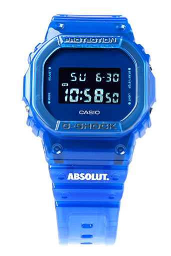 นาฬิกา Casio G-SHOCK x ABSOLUT China Limited Collaboration model รุ่น DW-5600SB-2PRABS (วางขายเฉพาะในจีนเท่านั้น) ของแท้ รับประกัน1ปี