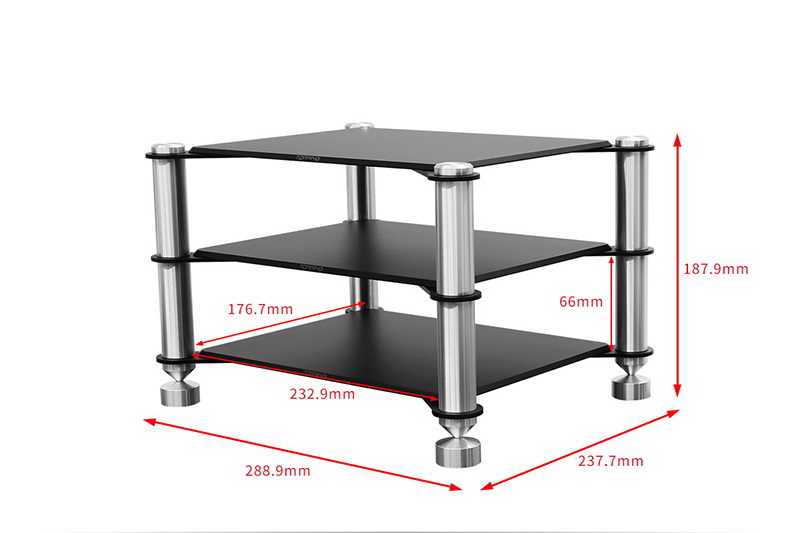 Topping SR2 ชั้นวางอลูมิเนียมสำหรับวาง Topping หรืออุปกรณ์อื่นๆ