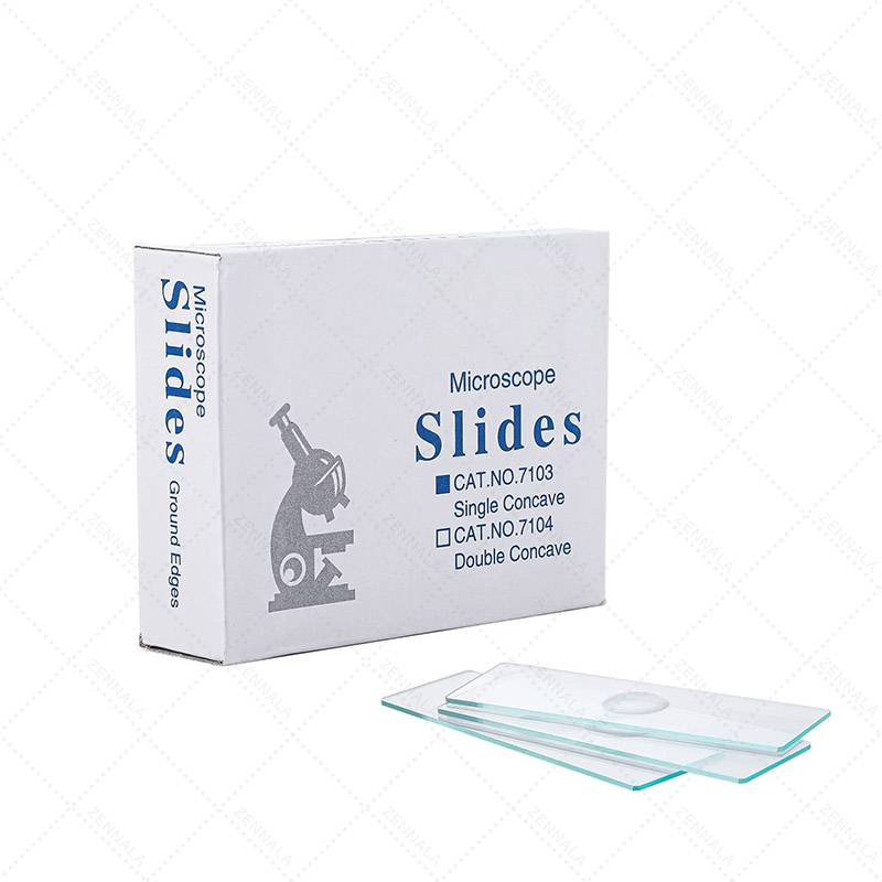 กระจกสไลด์ Microscope แบบ 1 หลุม Single Concave